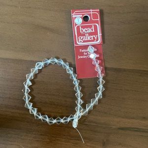 8mm Diamond Glass Bead